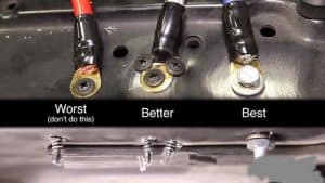 Ground on amp from worst to best