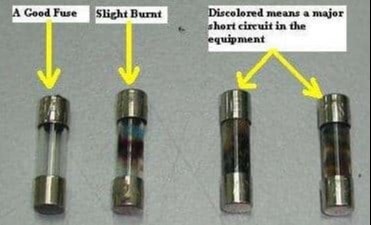 Busted amplifier fuse