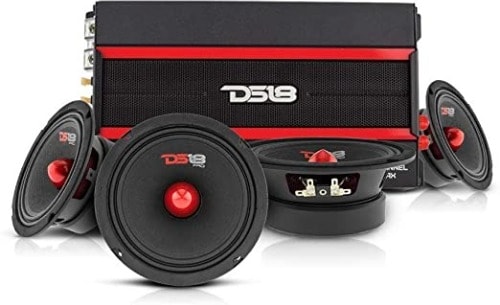 Car door speaker and amplifier set