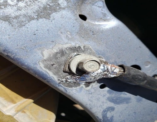 Overheated amp due to bad grounding