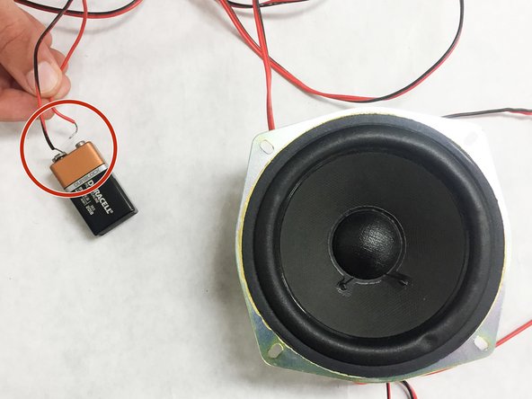 Test The Speaker Using A Battery