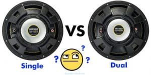 single vs dual voice coil