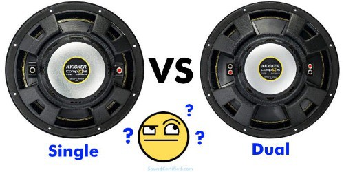 single vs dual voice coil
