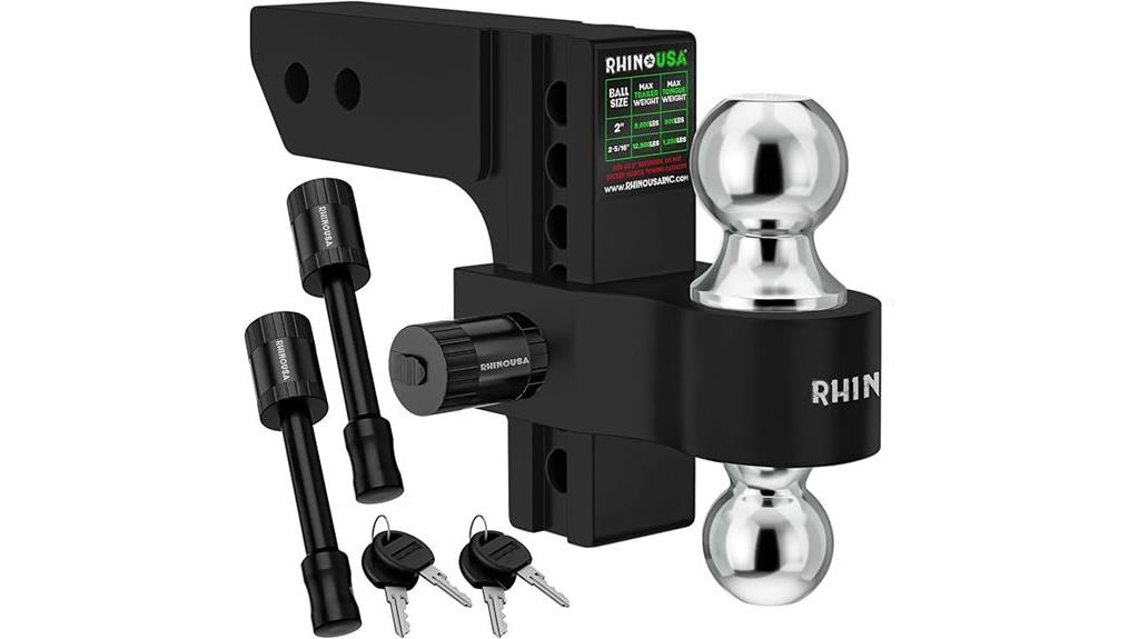 adjustable 2 inch trailer hitch