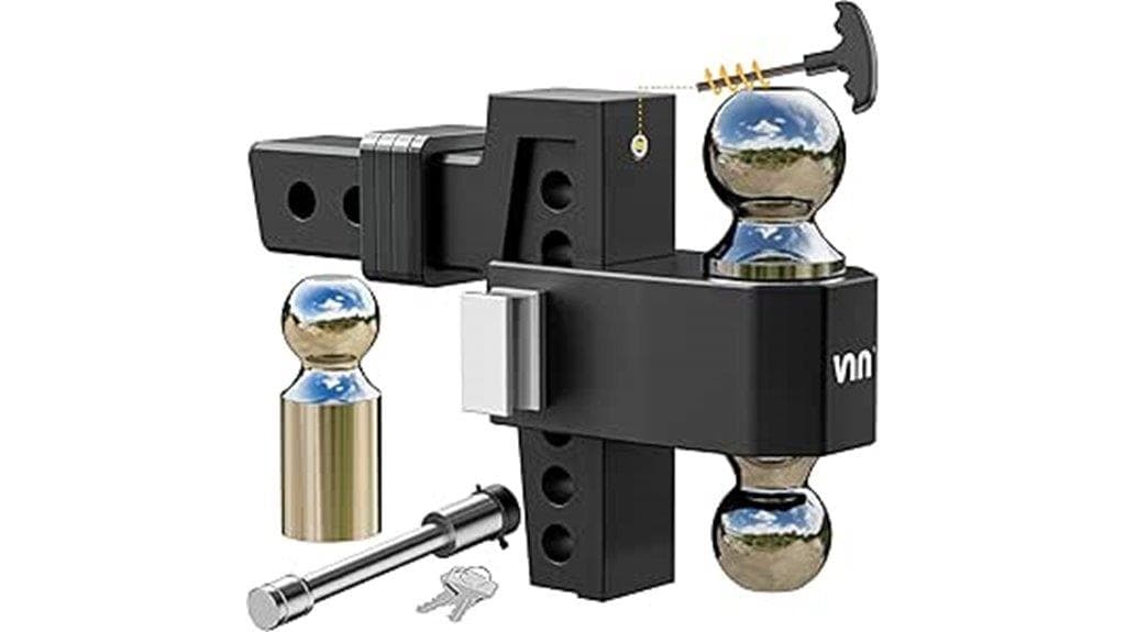 adjustable drop hitch receiver