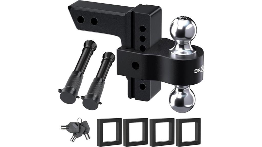 adjustable drop hitch receiver