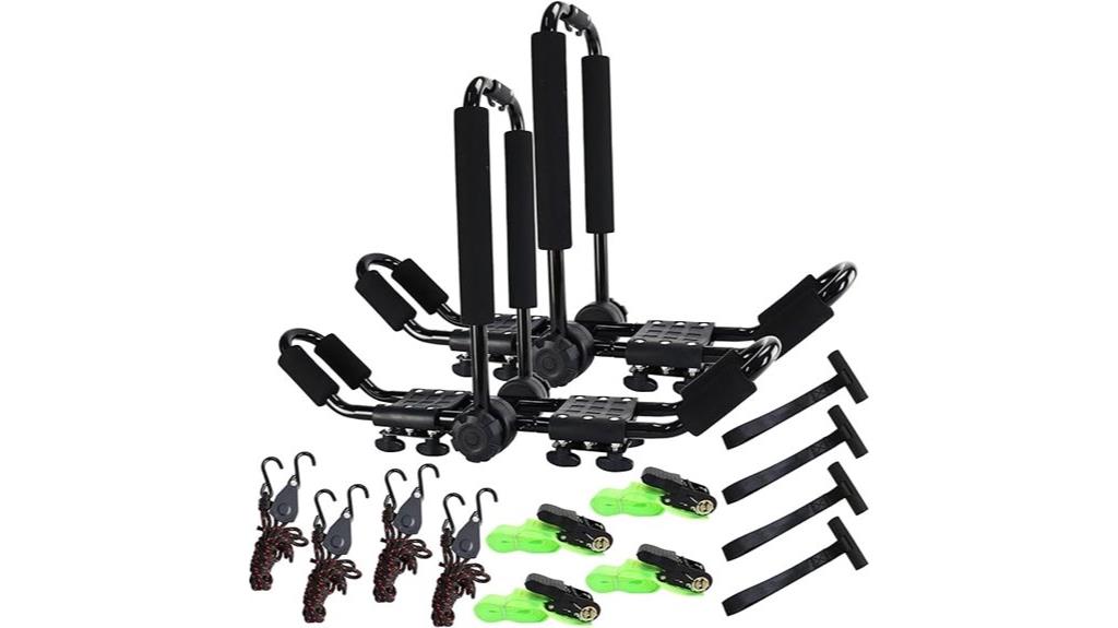 adjustable folding kayak rack