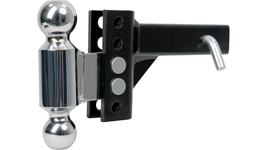 adjustable trailer hitch accessory