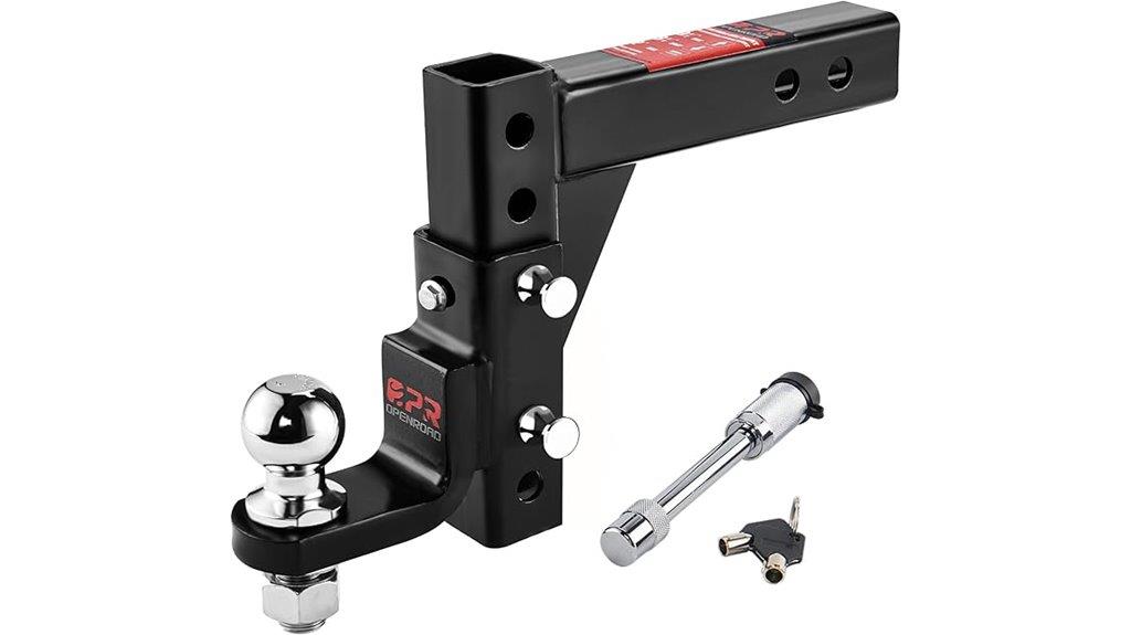 adjustable trailer hitch mount