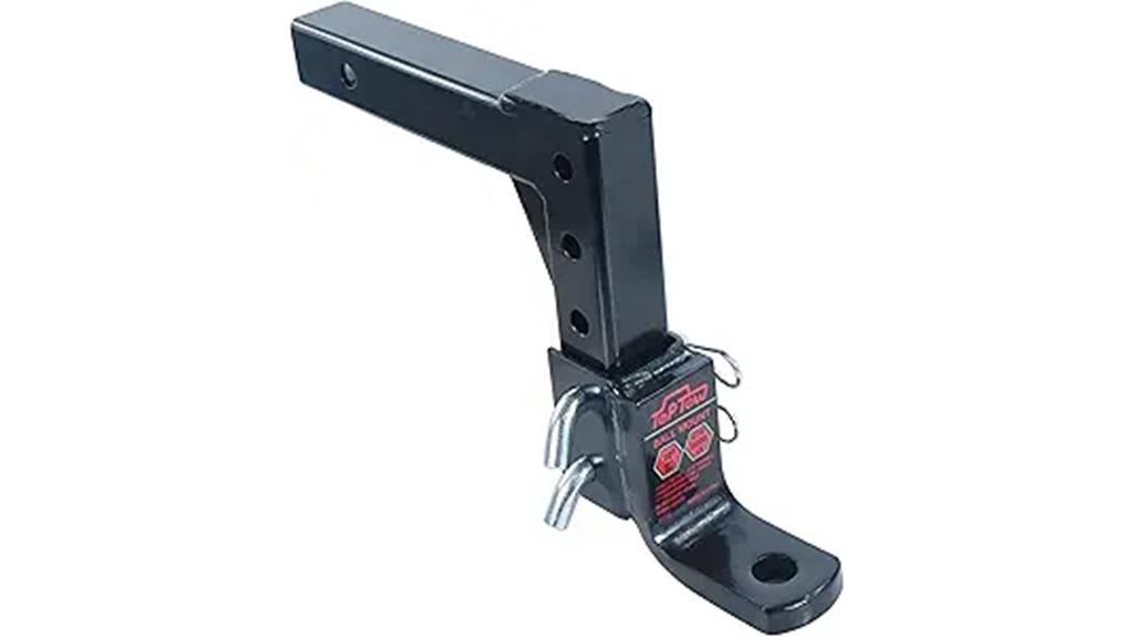 adjustable trailer hitch mount