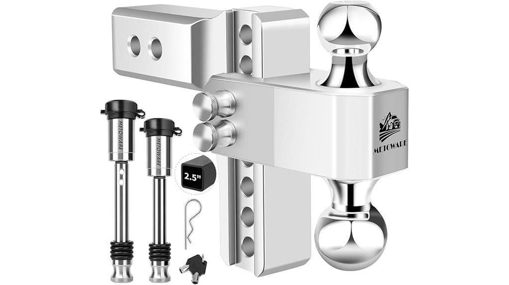 adjustable trailer hitch receiver