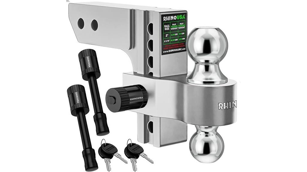 adjustable trailer hitch receiver