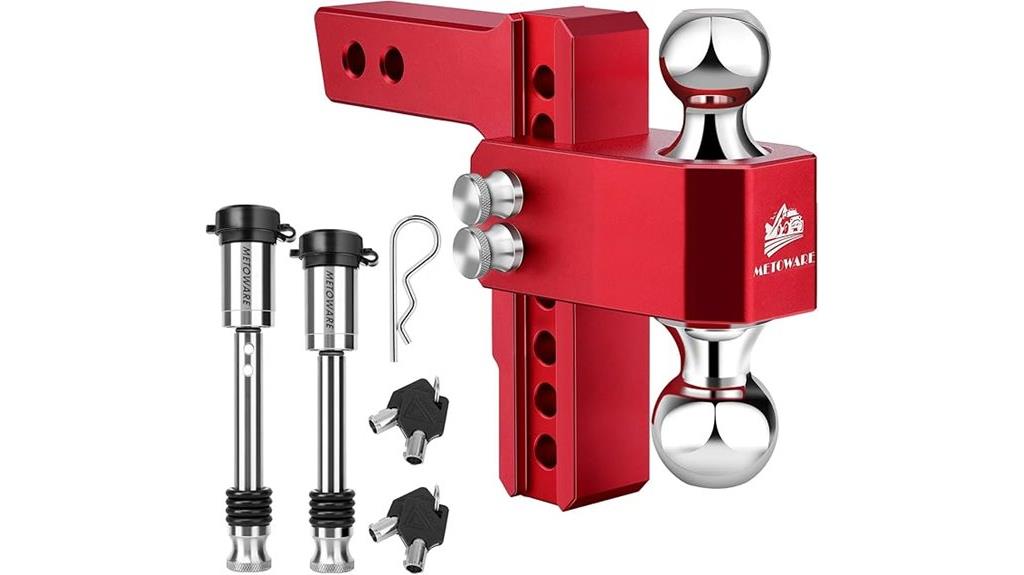 adjustable trailer hitch receiver