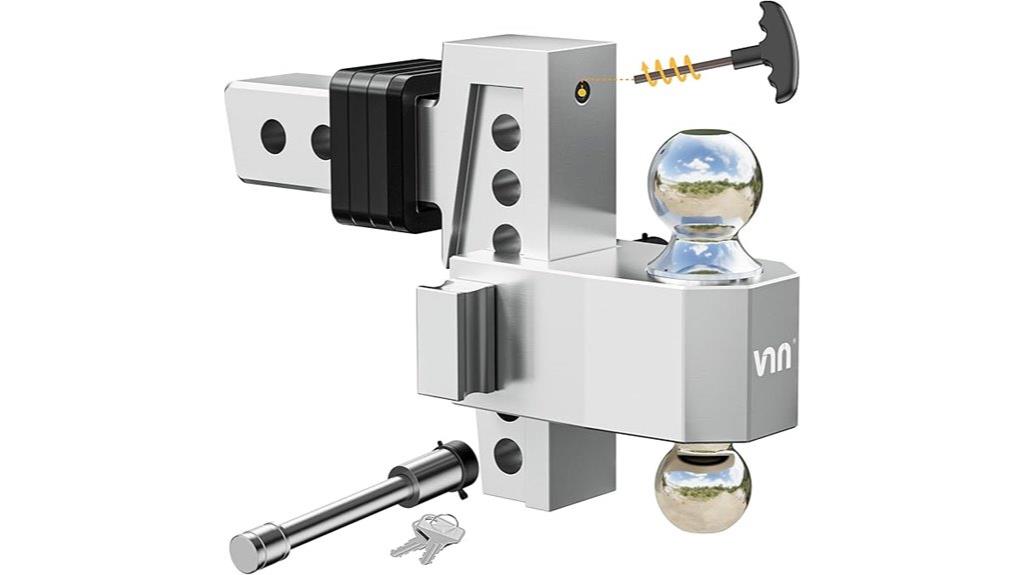 adjustable trailer hitch receiver