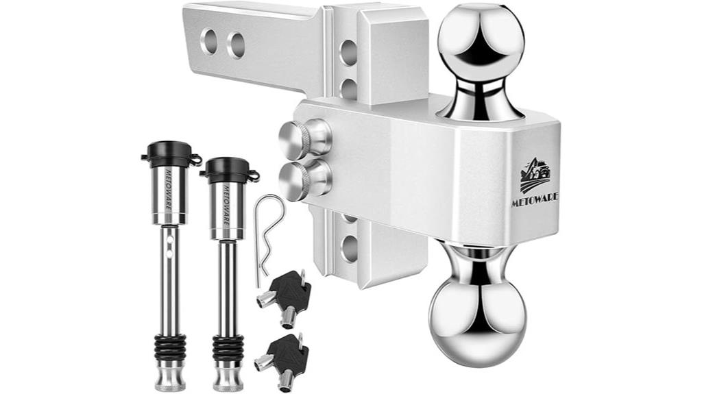 adjustable trailer hitch receiver