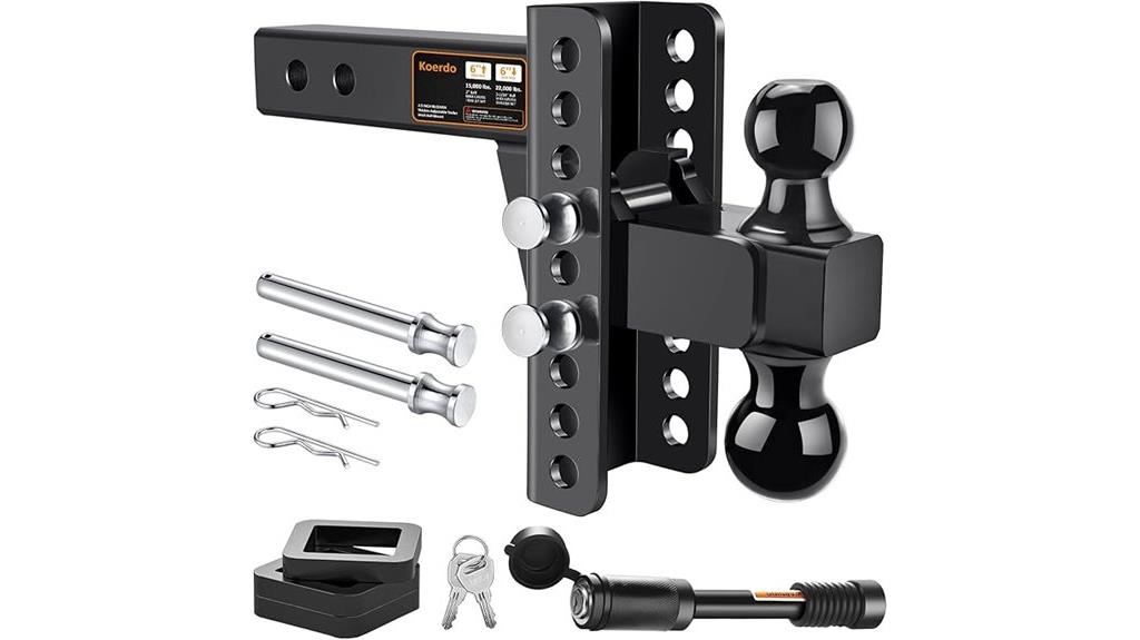 adjustable trailer hitch receiver