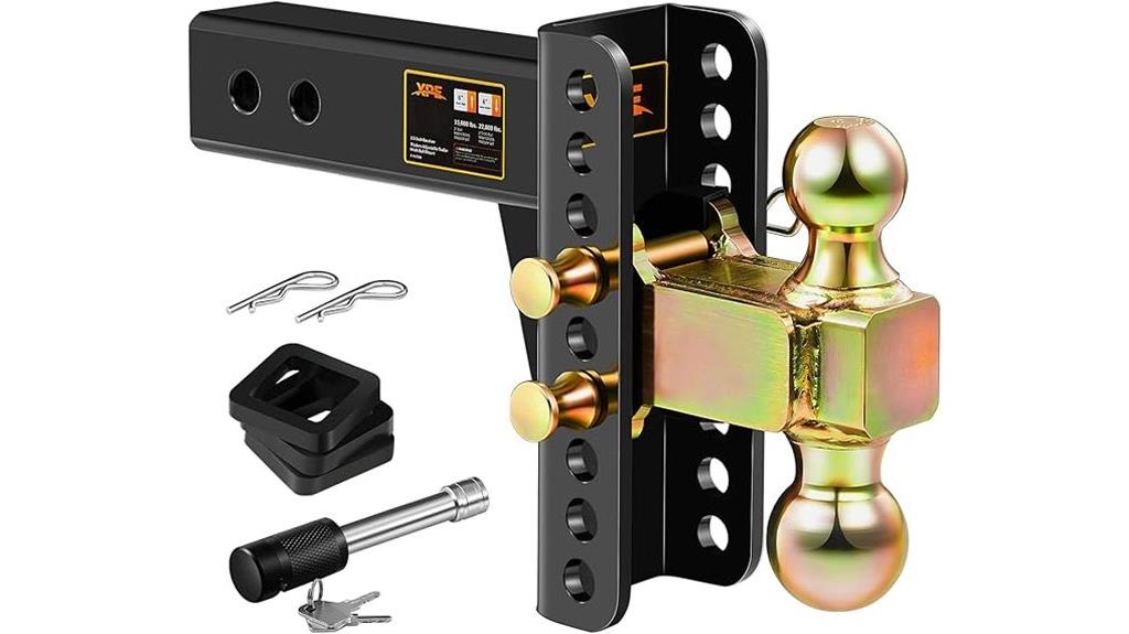 adjustable truck trailer hitch