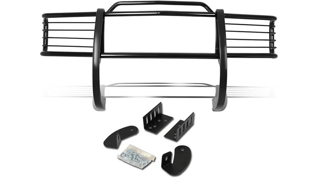 black front bumper guard