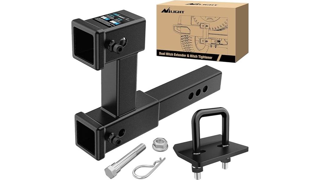 dual hitch extender receiver