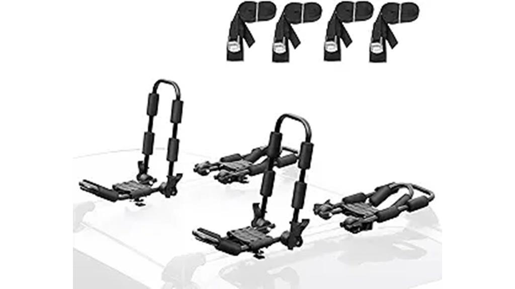 folding kayak rack set