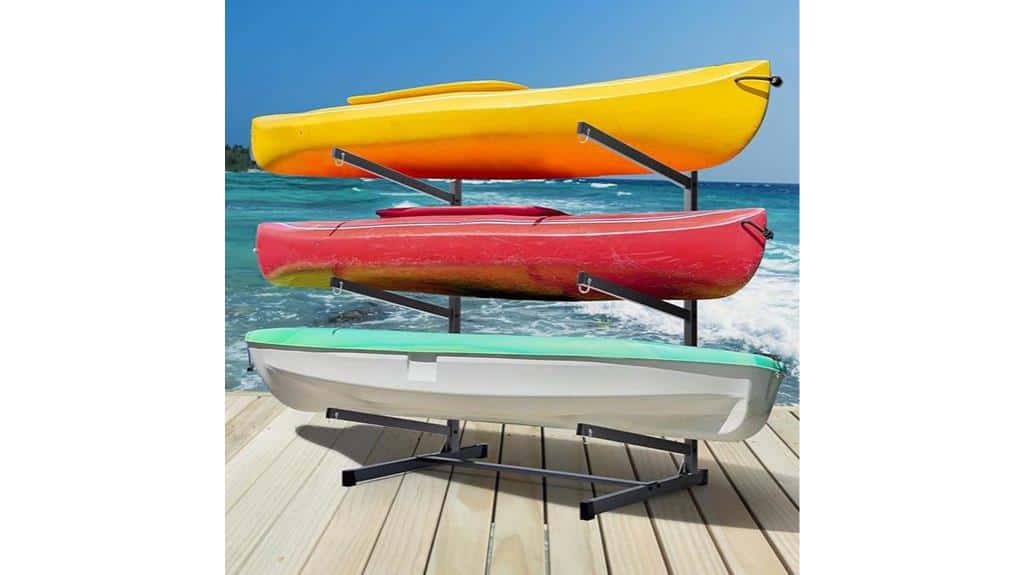 garage and outdoor kayak storage