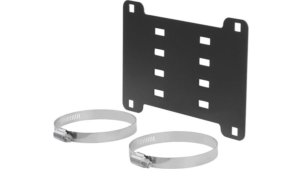 grille guard license plate bracket