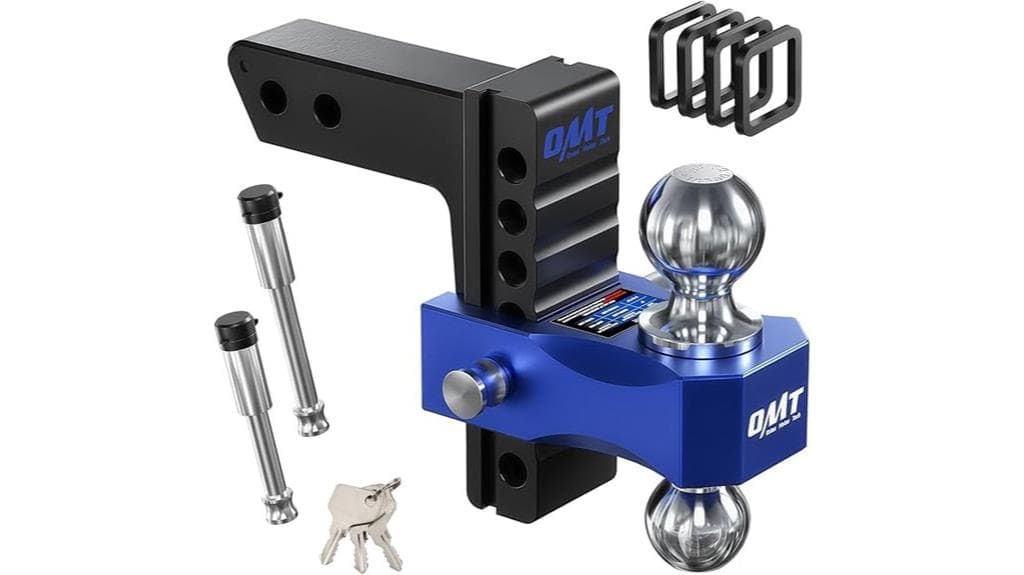 heavy duty adjustable trailer hitch