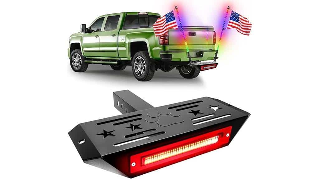 hitch step with lights