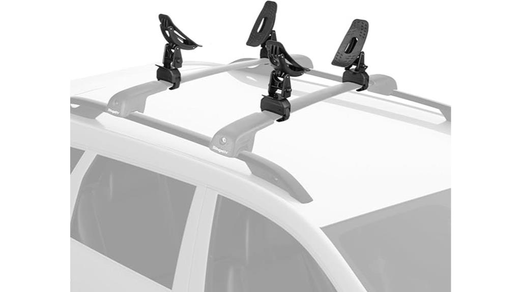 kayak roof rack saddles