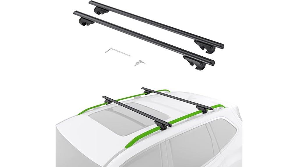 lockable roof rack bars