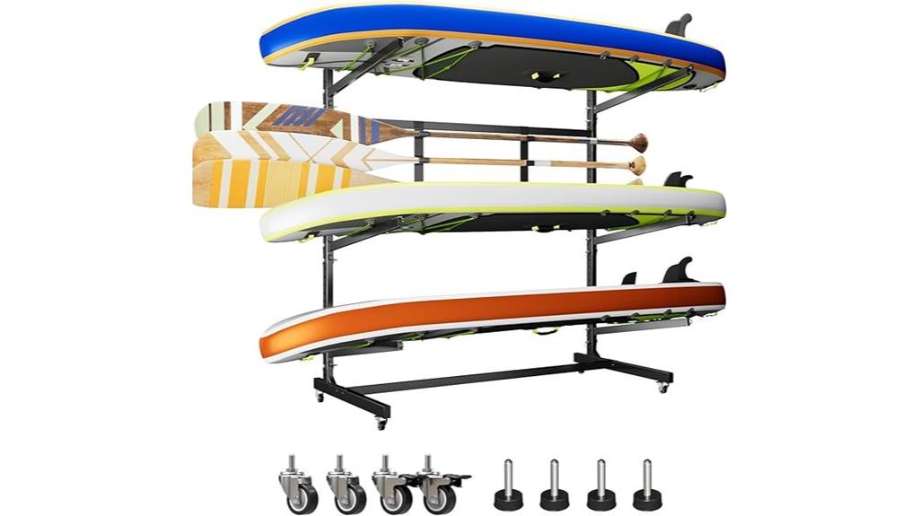 mobile kayak storage solution