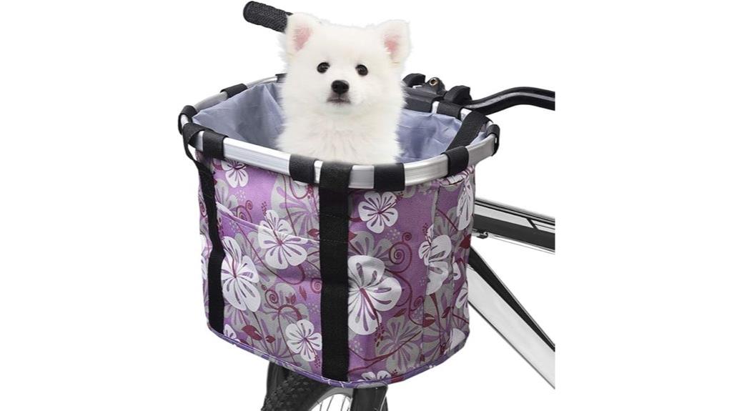 small pet bike basket