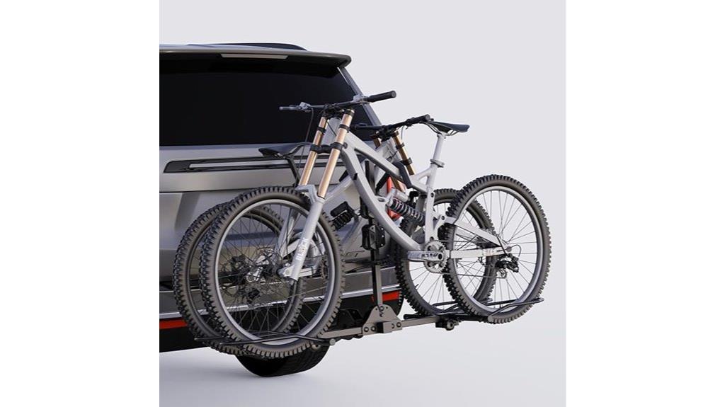 two bike ebike rack