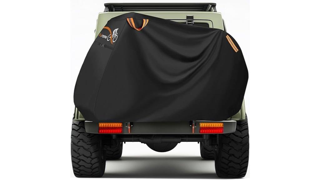 two bike rear rack cover