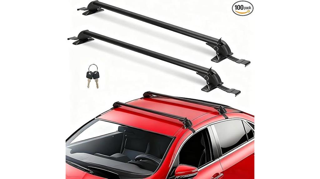 upgraded aluminum roof rack